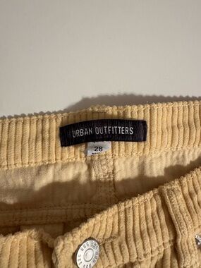 Urban Outfitters  Corduroy Bottoms in Yellow/Cream